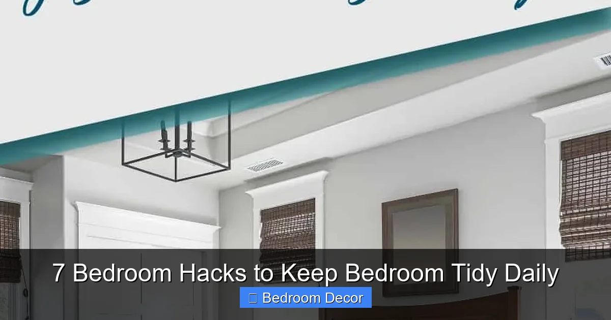 7 Bedroom Hacks to Keep Bedroom Tidy Daily