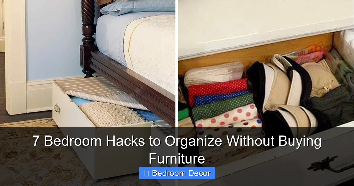 7 Bedroom Hacks to Organize Without Buying Furniture