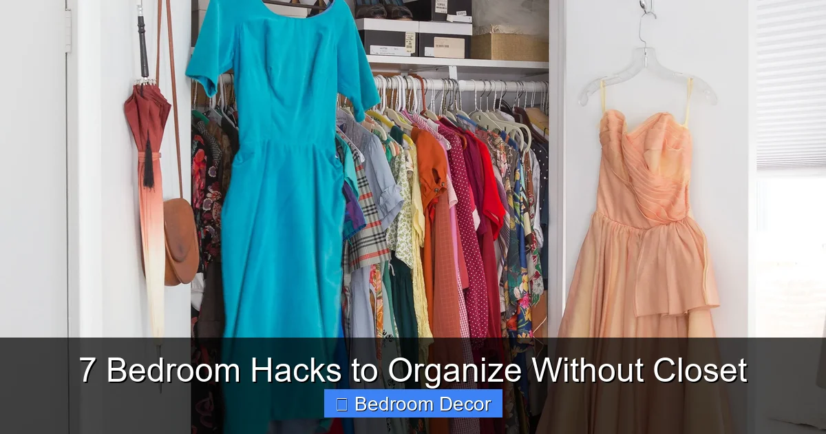 7 Bedroom Hacks to Organize Without Closet