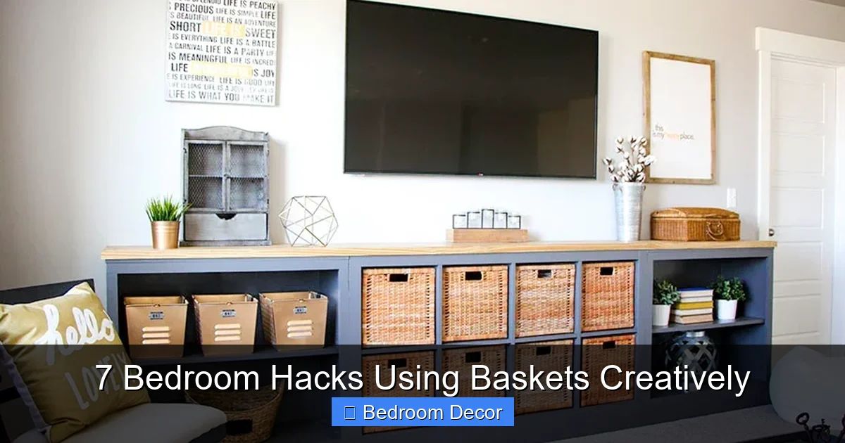 7 Bedroom Hacks Using Baskets Creatively