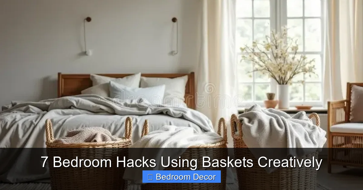 7 Bedroom Hacks Using Baskets Creatively
