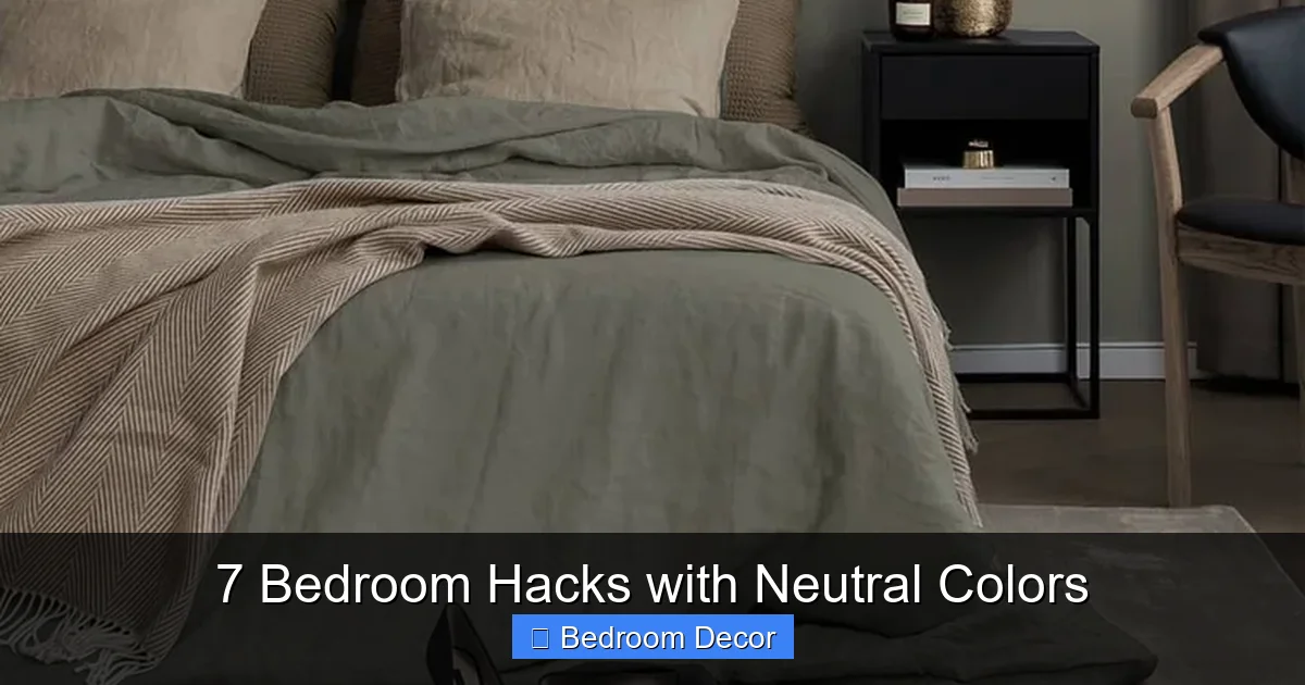 7 Bedroom Hacks with Neutral Colors
