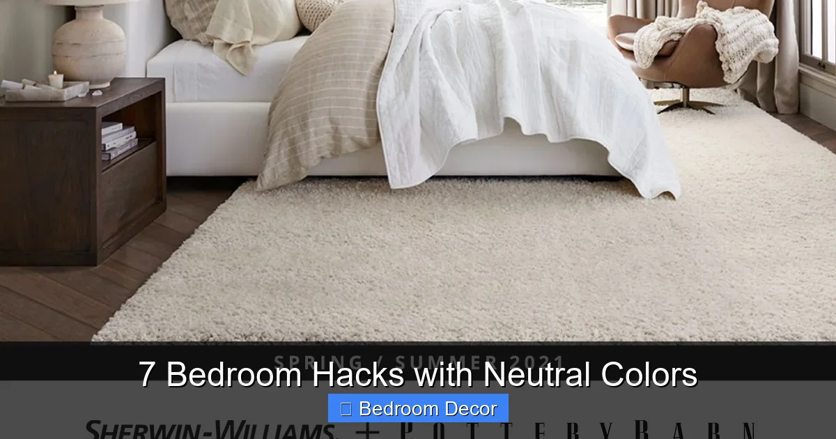 7 Bedroom Hacks with Neutral Colors