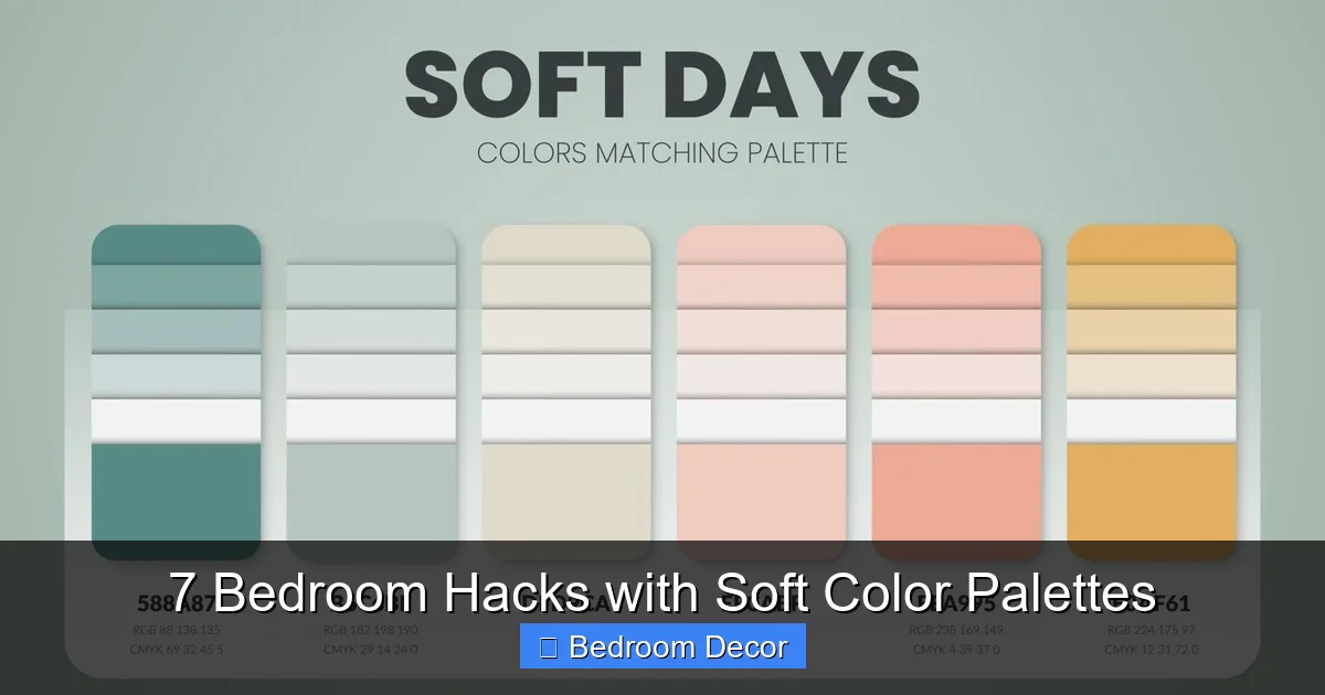 7 Bedroom Hacks with Soft Color Palettes