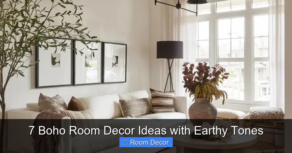 7 Boho Room Decor Ideas with Earthy Tones