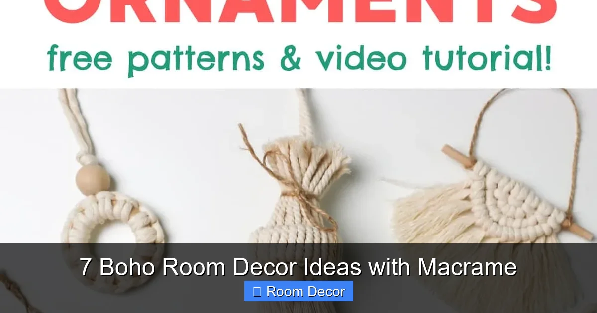 7 Boho Room Decor Ideas with Macrame