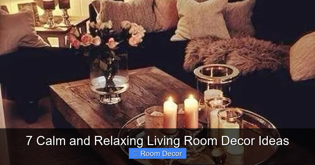 7 Calm and Relaxing Living Room Decor Ideas