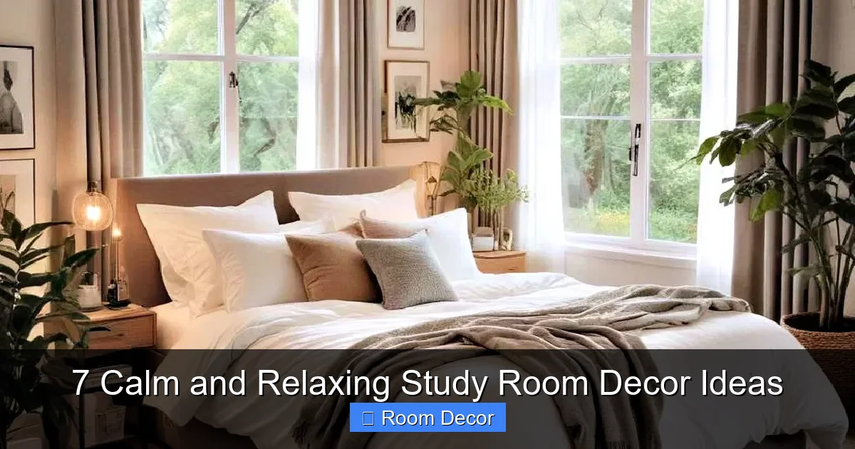 7 Calm and Relaxing Study Room Decor Ideas