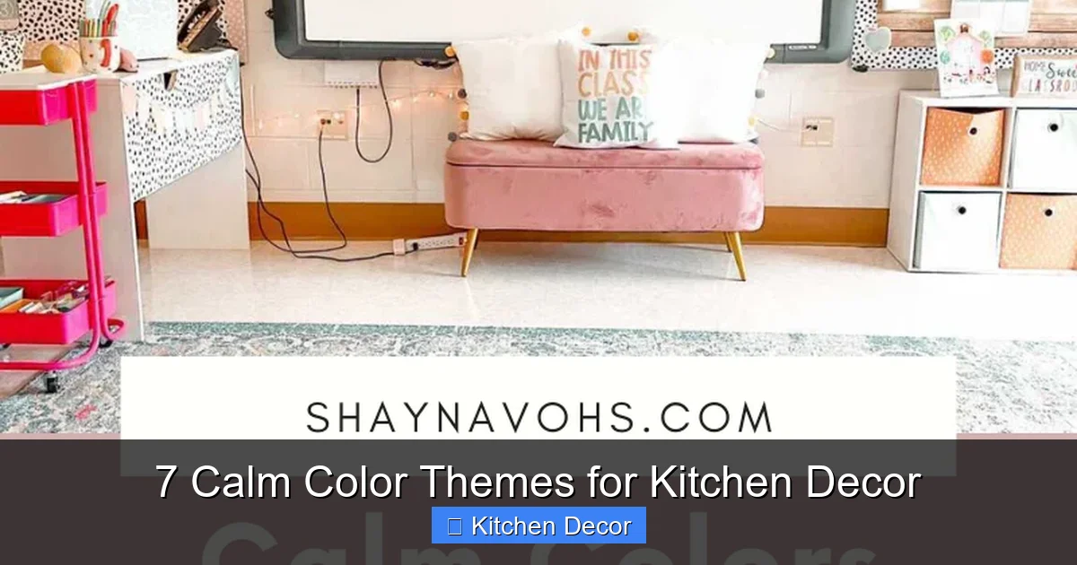 7 Calm Color Themes for Kitchen Decor