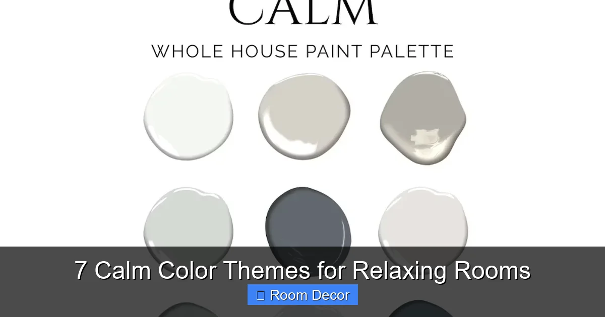 7 Calm Color Themes for Relaxing Rooms