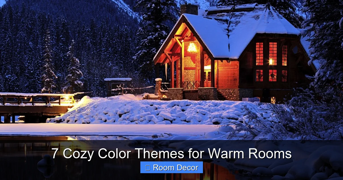 7 Cozy Color Themes for Warm Rooms