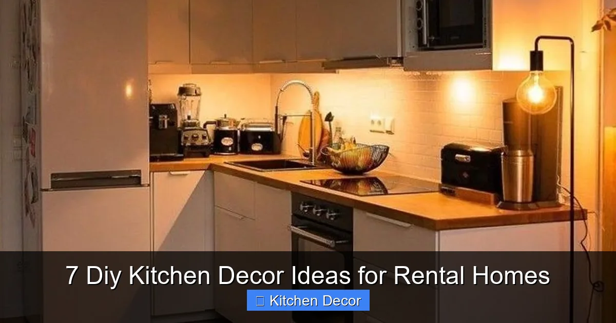 7 Diy Kitchen Decor Ideas for Rental Homes