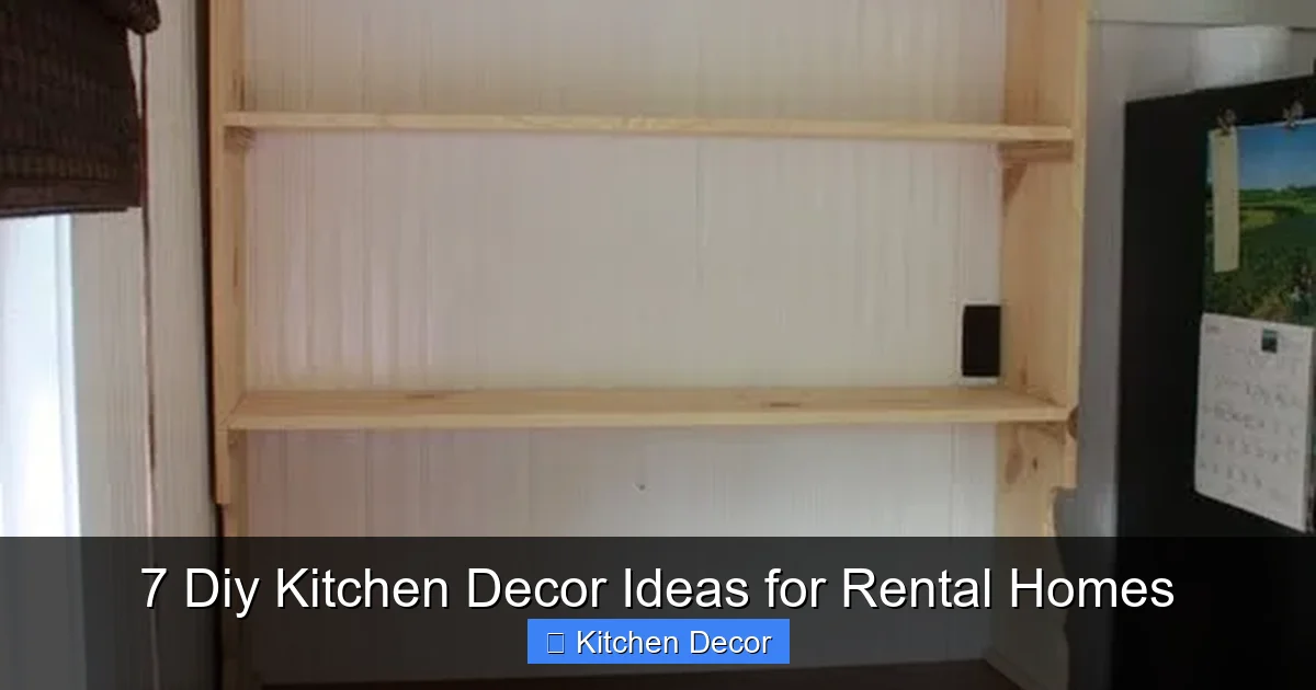 7 Diy Kitchen Decor Ideas for Rental Homes