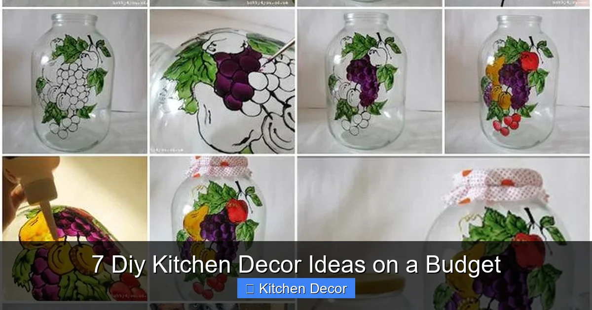 7 Diy Kitchen Decor Ideas on a Budget