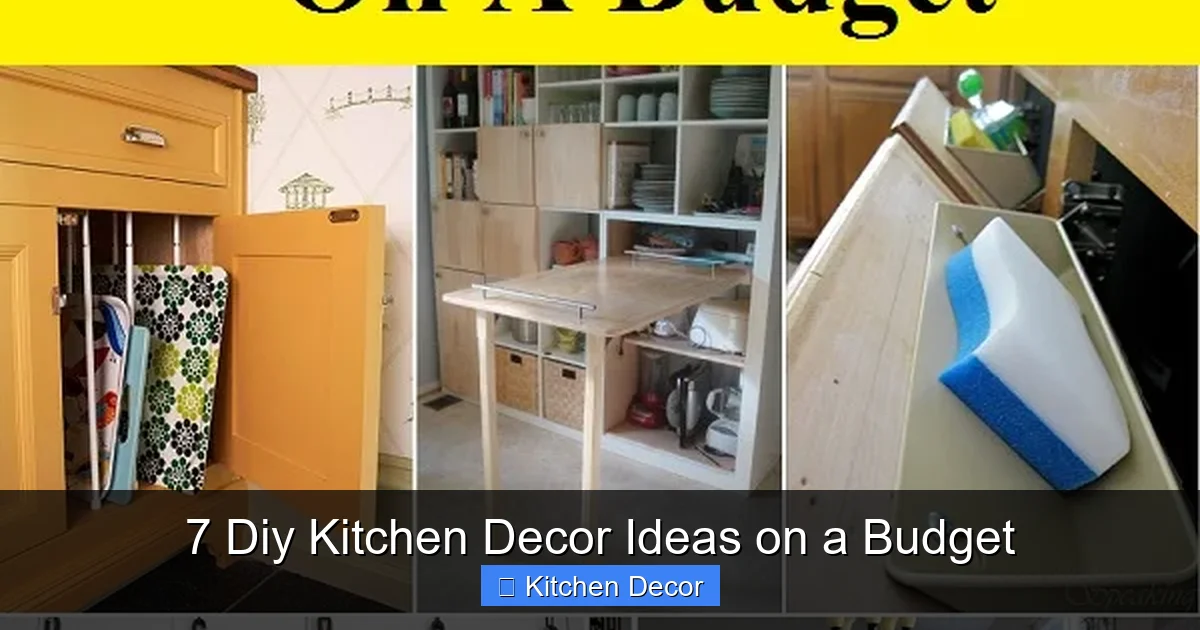 7 Diy Kitchen Decor Ideas on a Budget