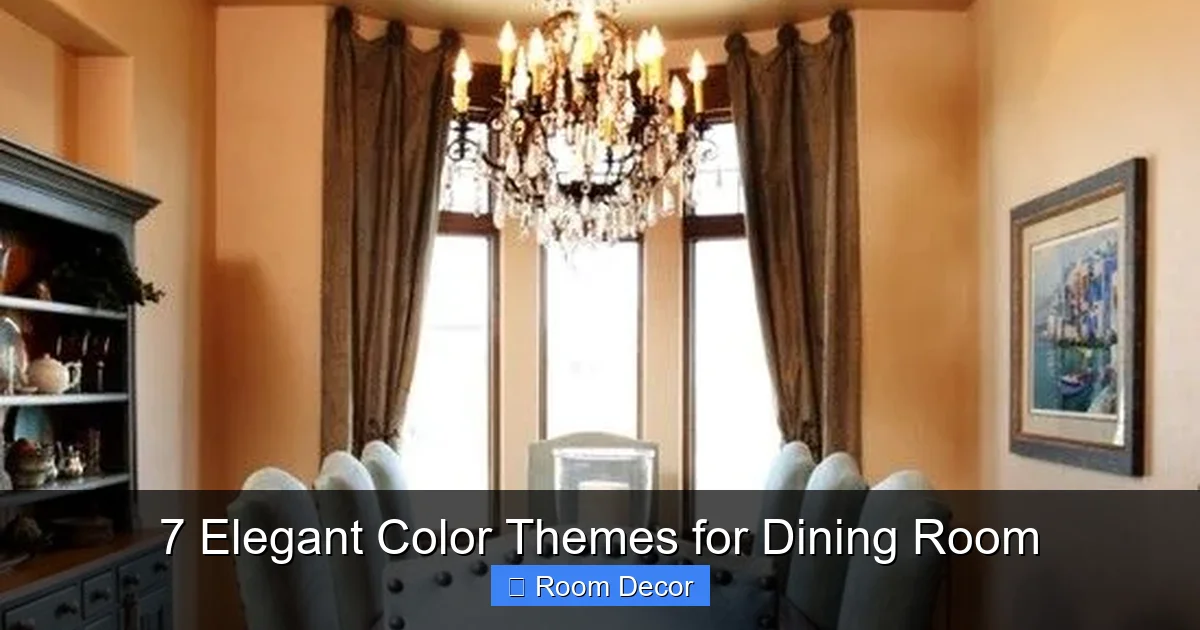 7 Elegant Color Themes for Dining Room