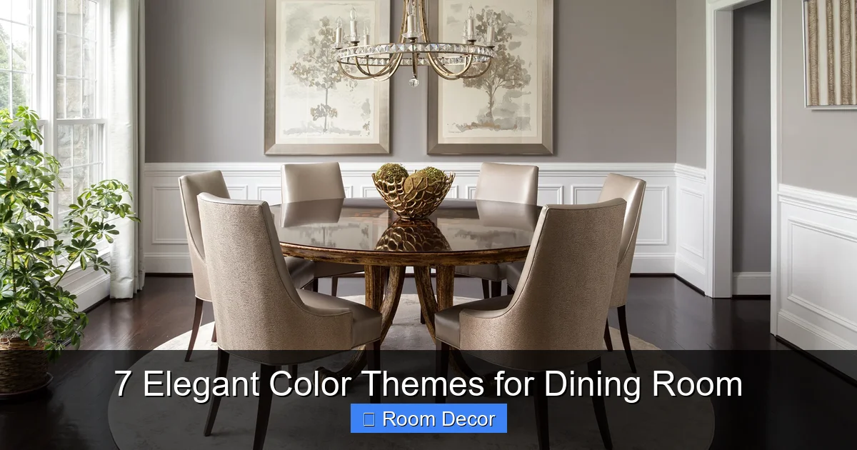 7 Elegant Color Themes for Dining Room
