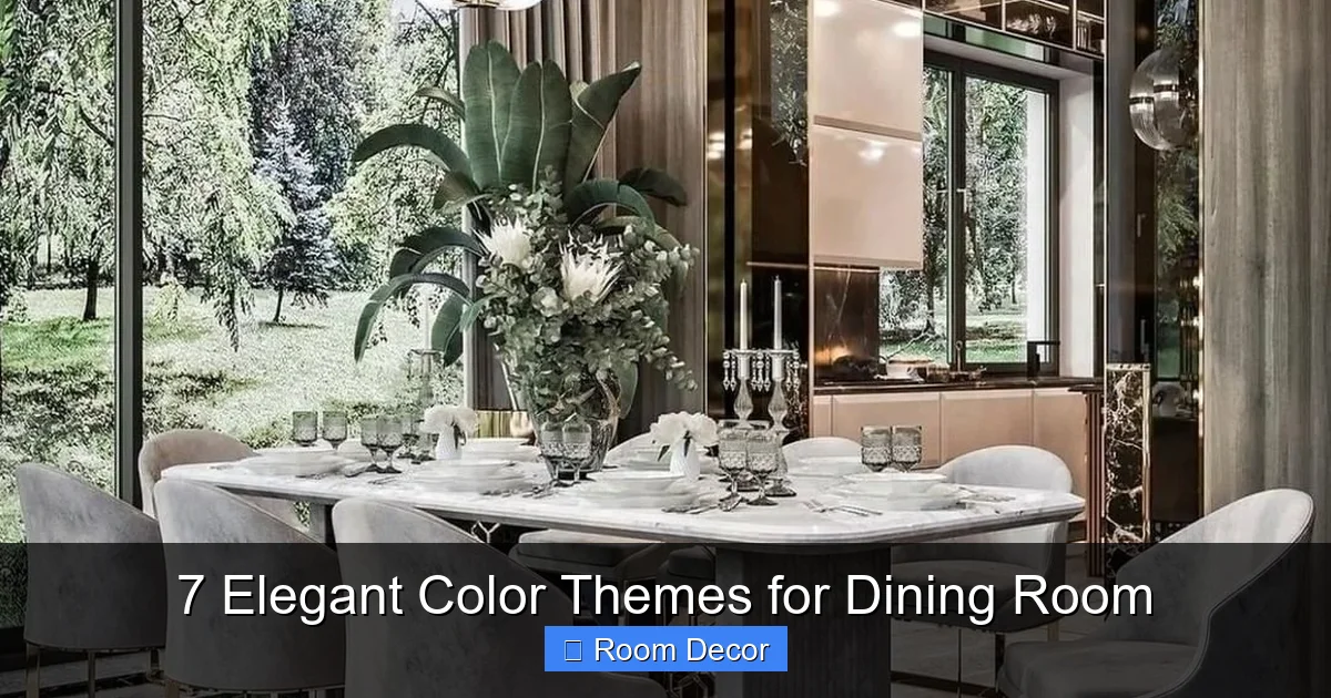 7 Elegant Color Themes for Dining Room