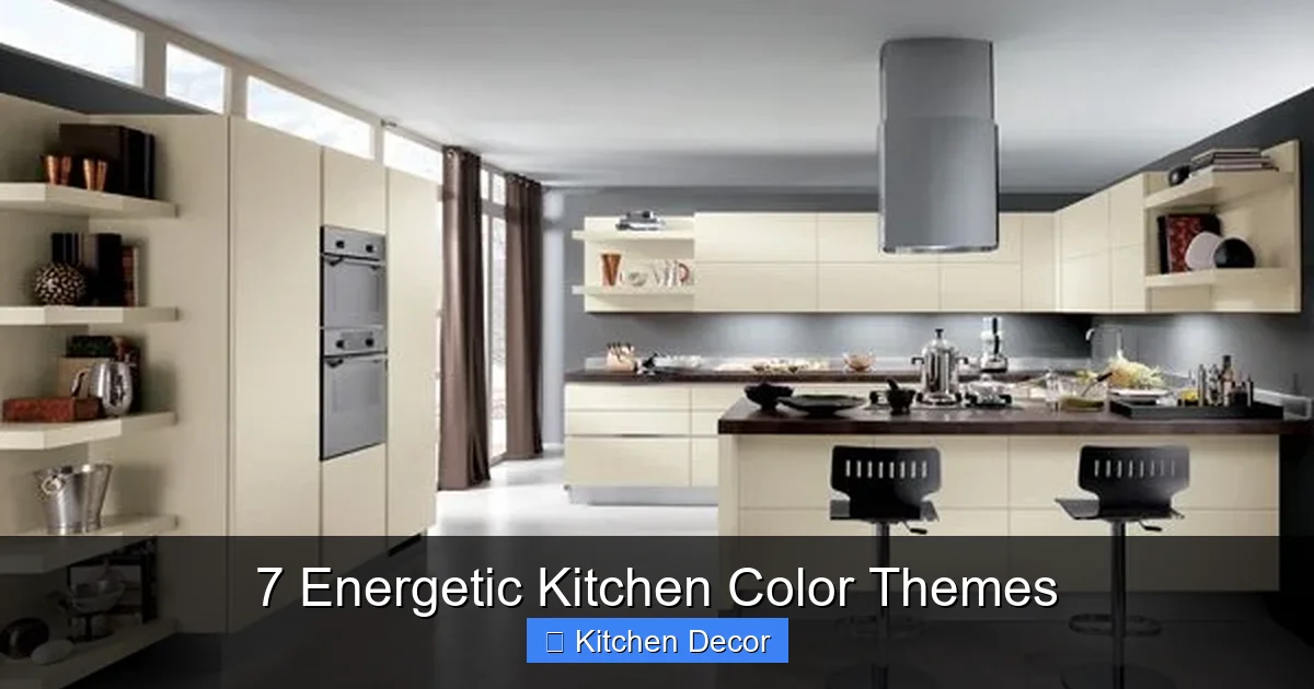 7 Energetic Kitchen Color Themes