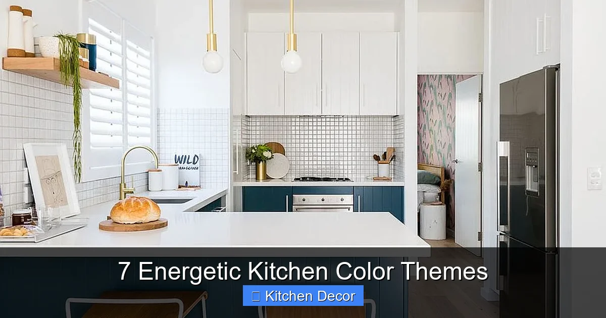 7 Energetic Kitchen Color Themes