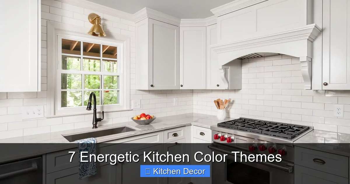 7 Energetic Kitchen Color Themes