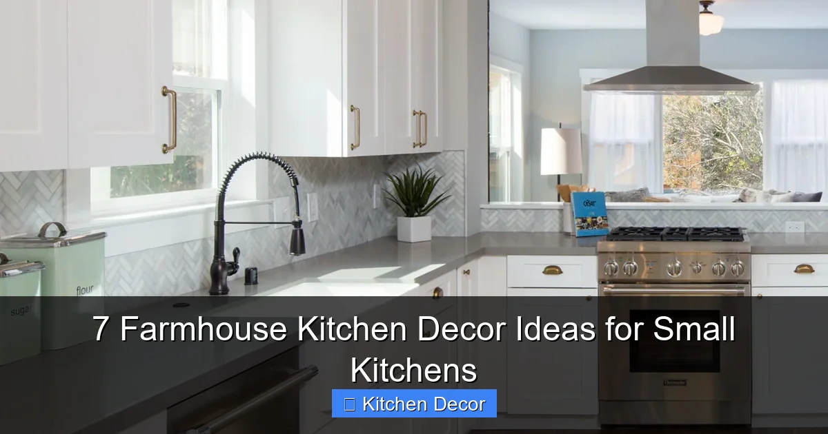 7 Farmhouse Kitchen Decor Ideas for Small Kitchens