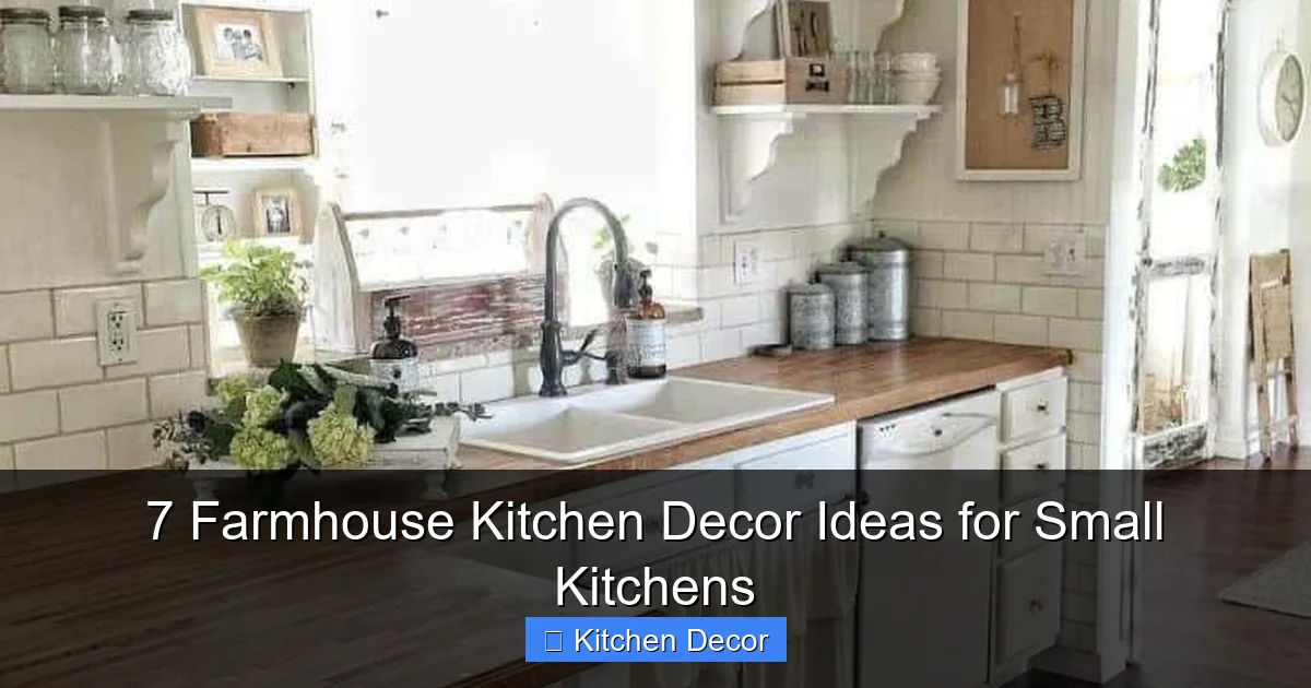 7 Farmhouse Kitchen Decor Ideas for Small Kitchens