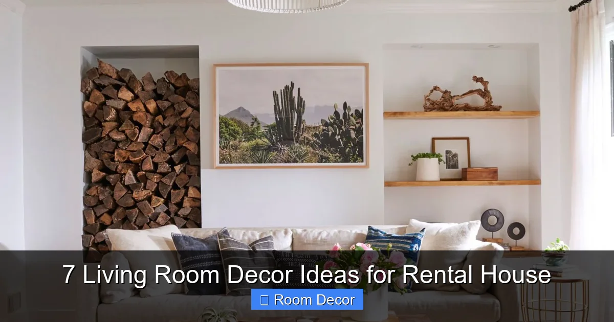 7 Living Room Decor Ideas for Rental House
