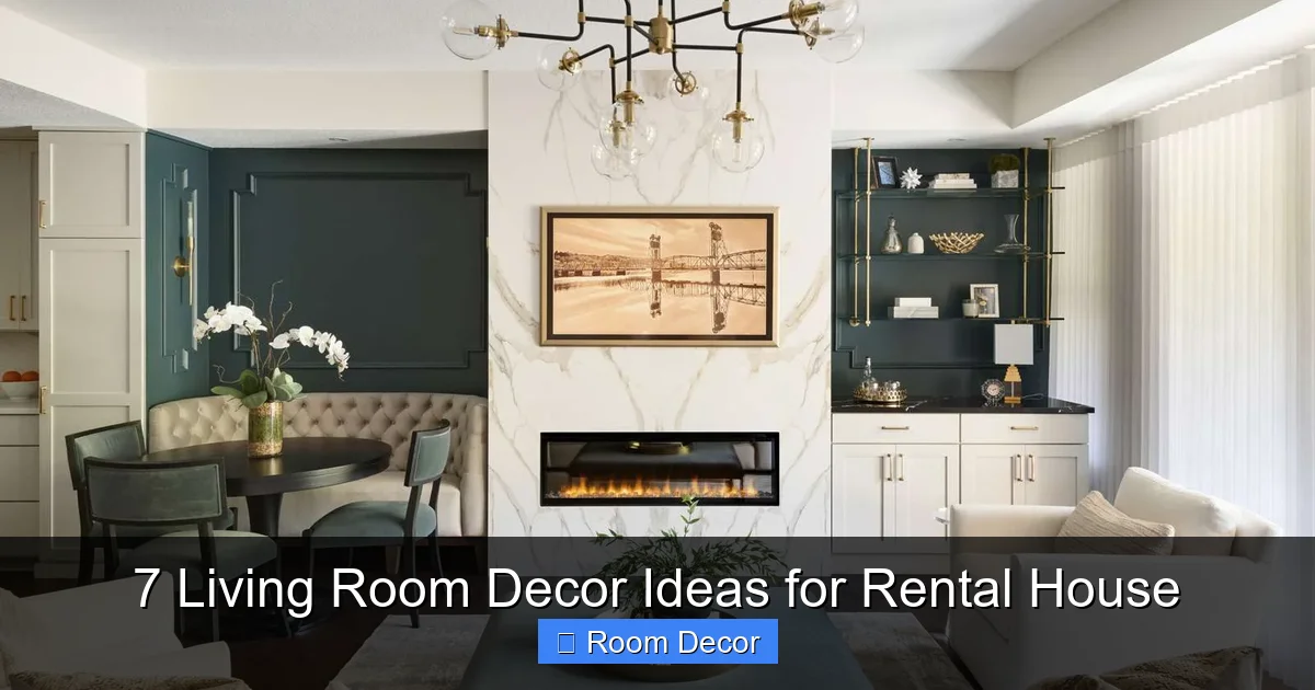 7 Living Room Decor Ideas for Rental House