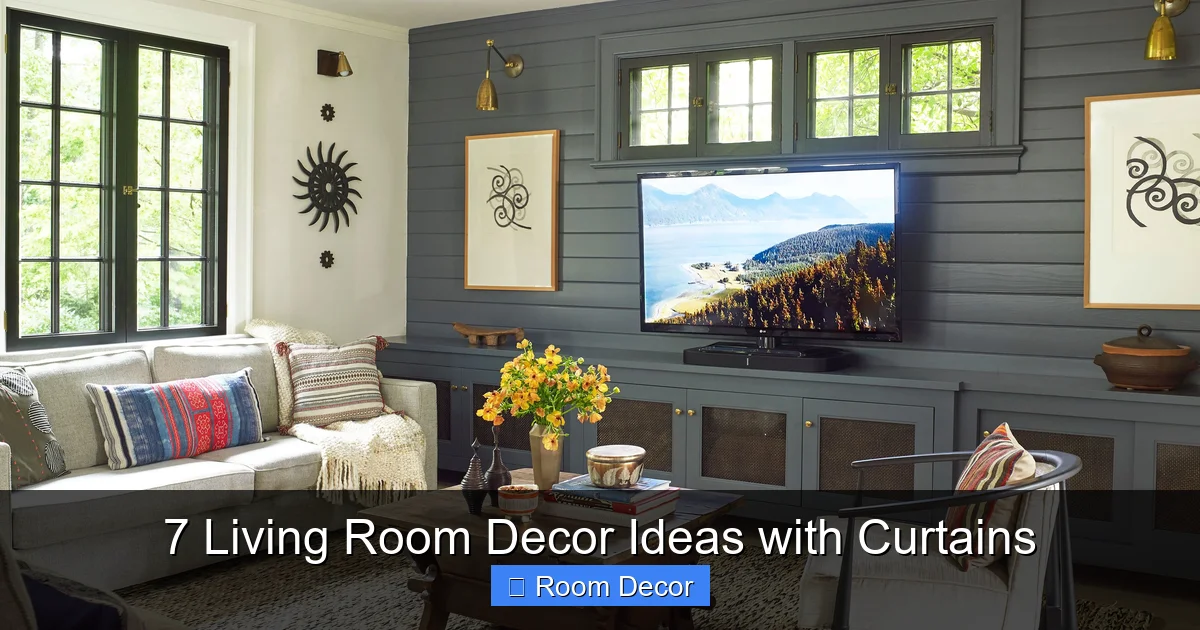 7 Living Room Decor Ideas with Curtains