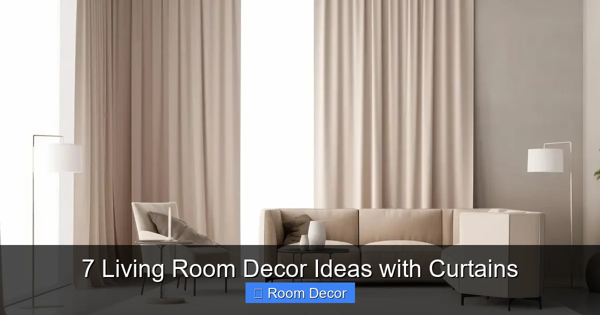 7 Living Room Decor Ideas with Curtains