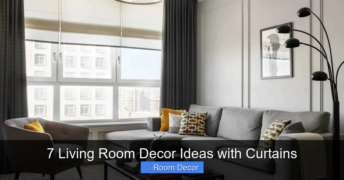7 Living Room Decor Ideas with Curtains