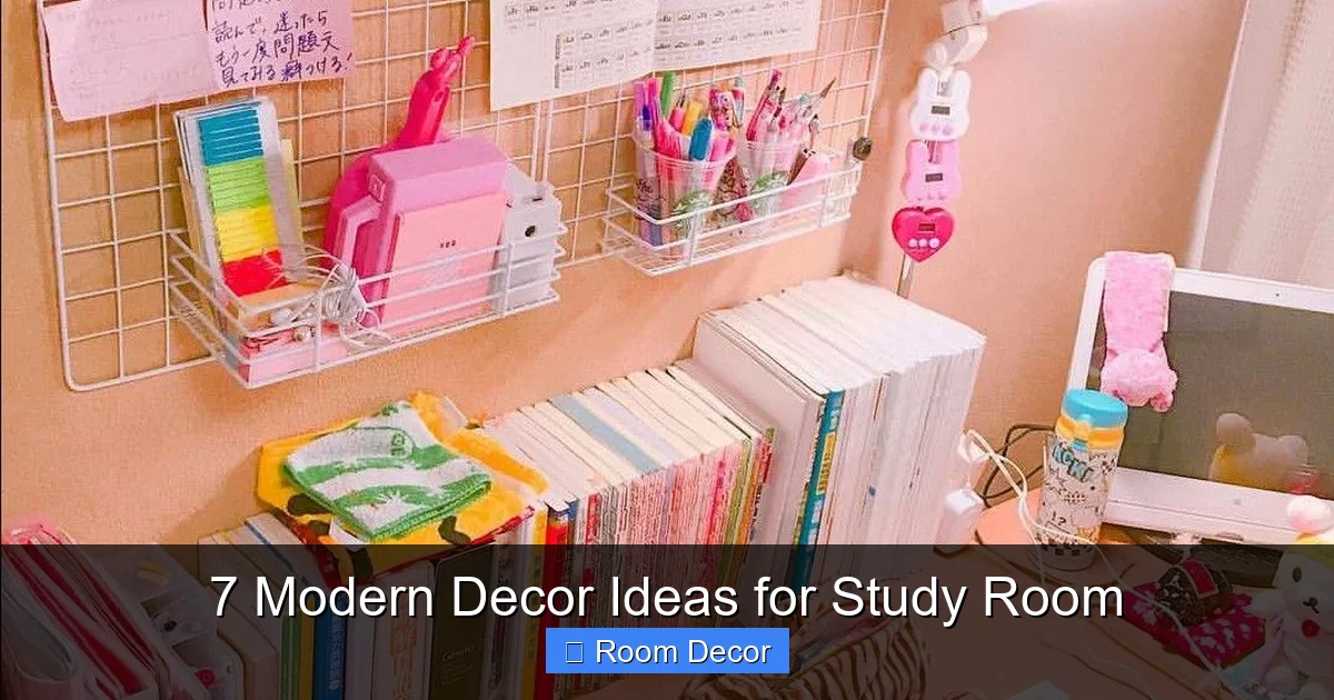 7 Modern Decor Ideas for Study Room