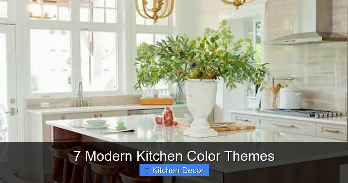 7 Modern Kitchen Color Themes