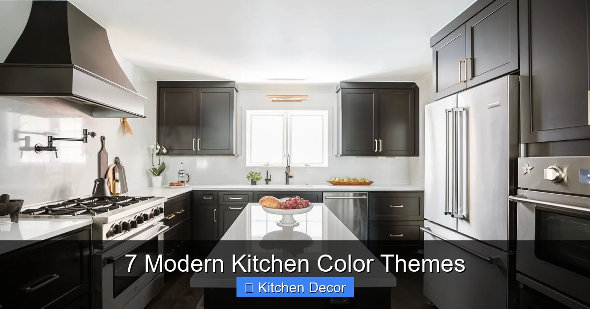 7 Modern Kitchen Color Themes