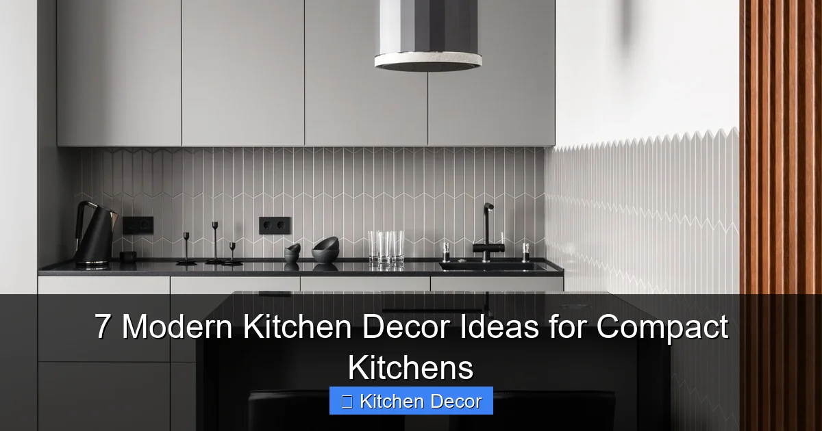 7 Modern Kitchen Decor Ideas for Compact Kitchens