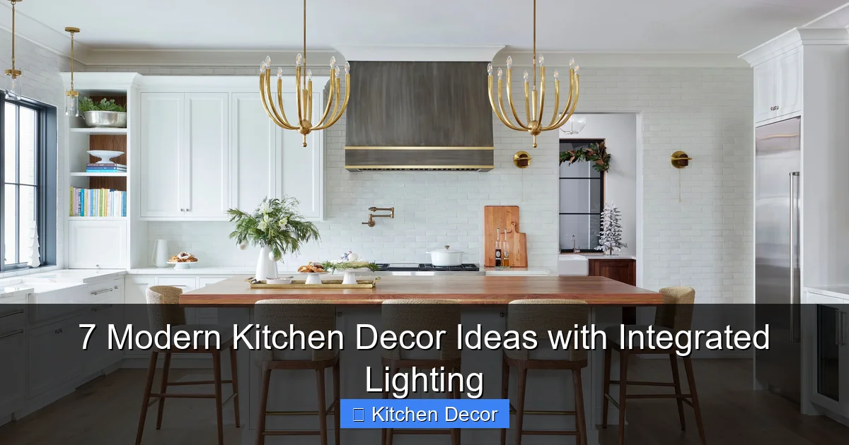7 Modern Kitchen Decor Ideas with Integrated Lighting
