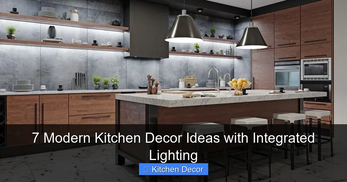 7 Modern Kitchen Decor Ideas with Integrated Lighting