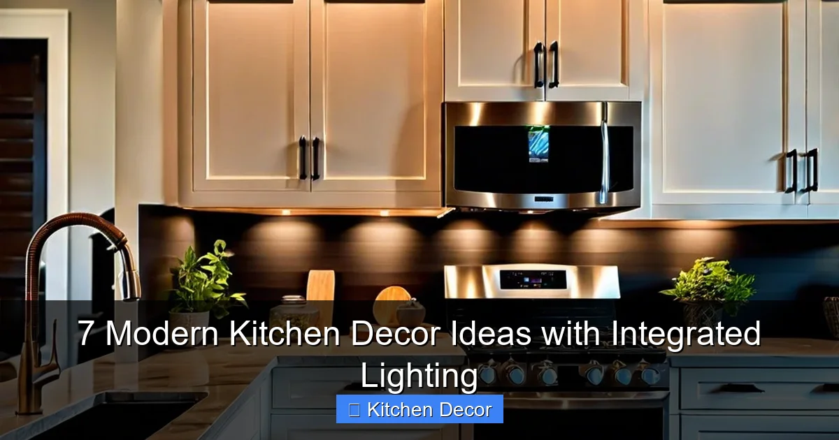 7 Modern Kitchen Decor Ideas with Integrated Lighting