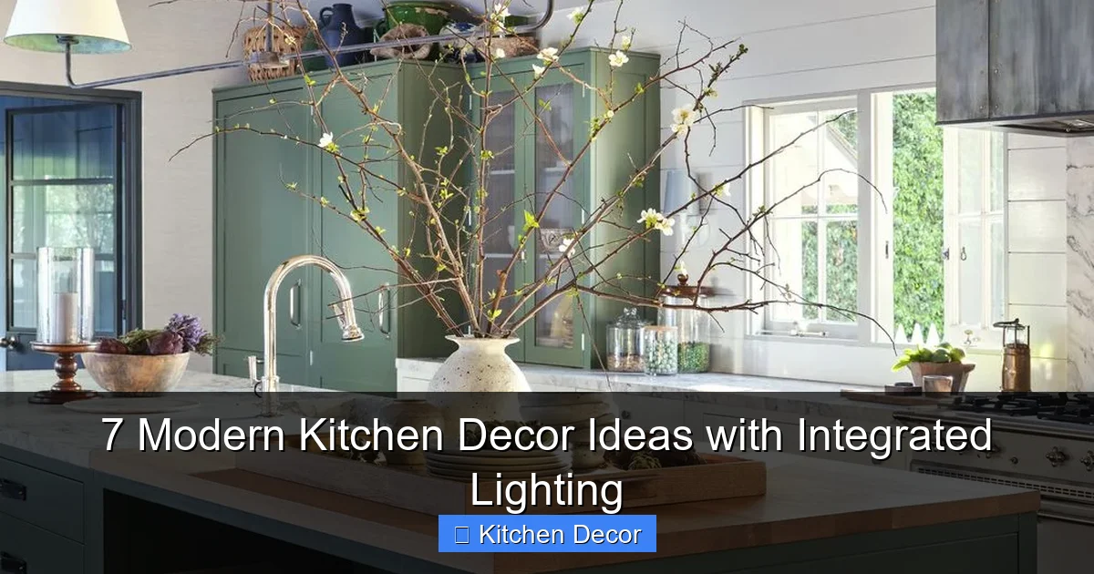 7 Modern Kitchen Decor Ideas with Integrated Lighting