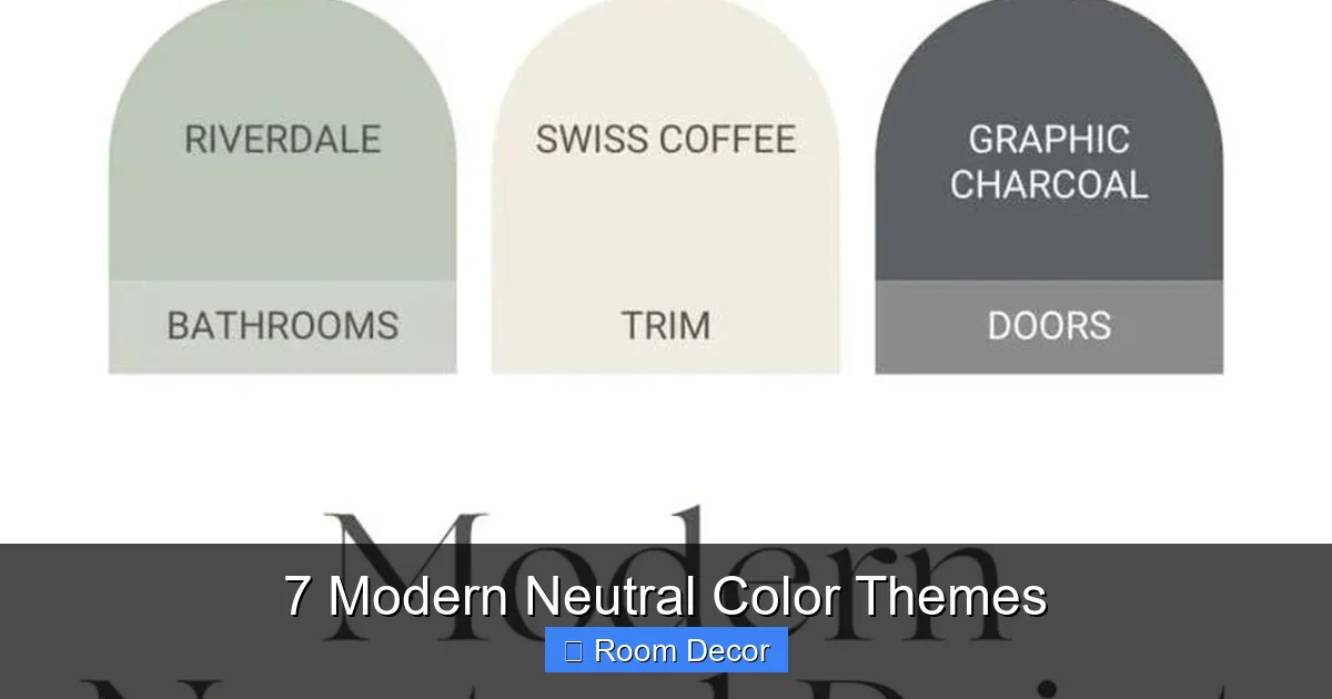 7 Modern Neutral Color Themes