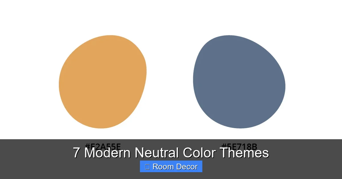 7 Modern Neutral Color Themes