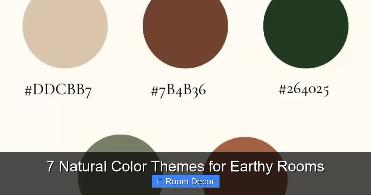 7 Natural Color Themes for Earthy Rooms