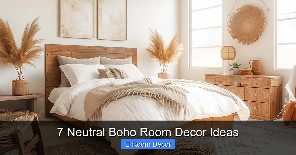 7 Neutral Boho Room Decor Ideas