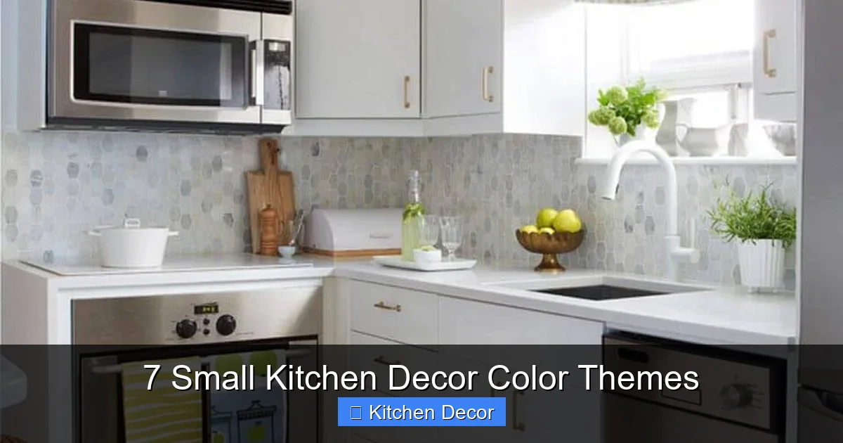 7 Small Kitchen Decor Color Themes
