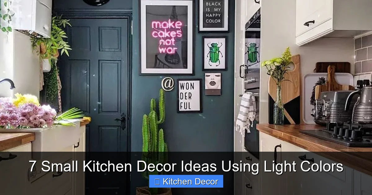 7 Small Kitchen Decor Ideas Using Light Colors