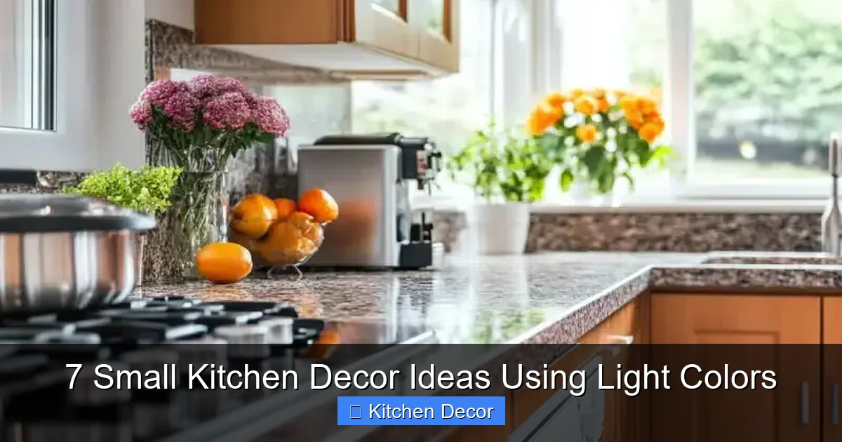 7 Small Kitchen Decor Ideas Using Light Colors