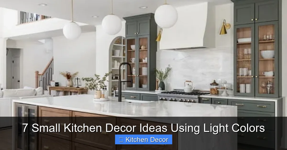 7 Small Kitchen Decor Ideas Using Light Colors