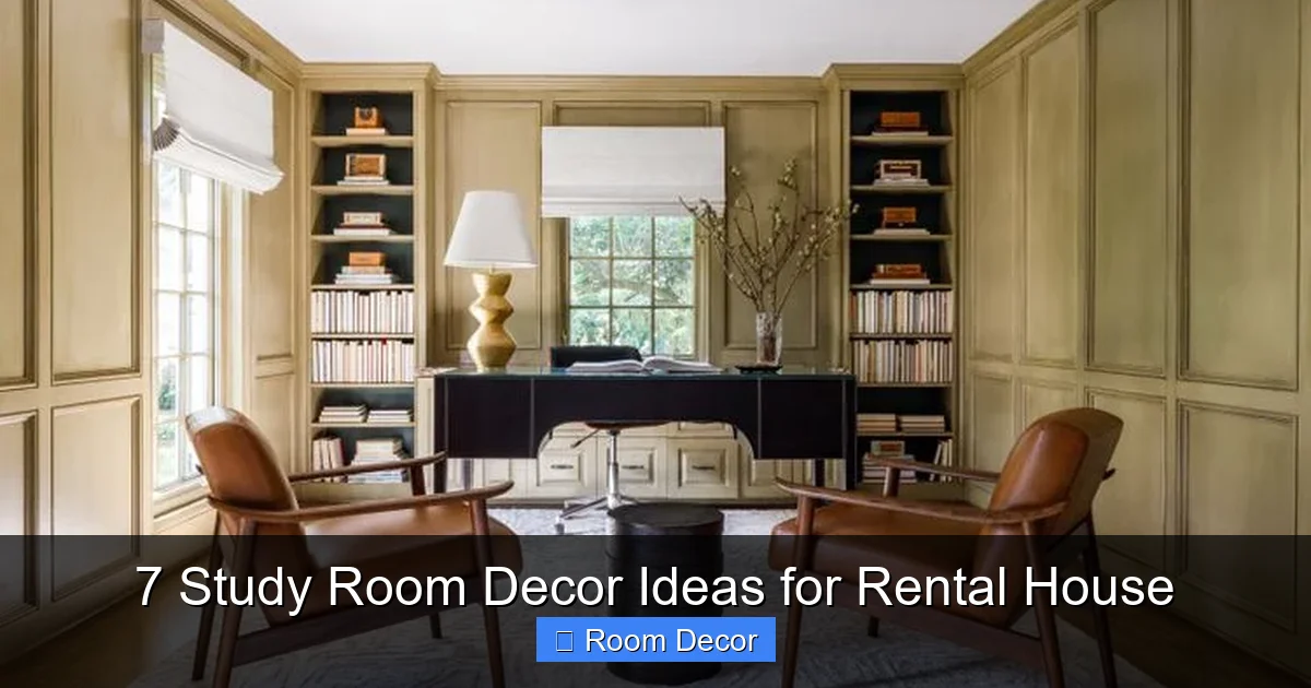 7 Study Room Decor Ideas for Rental House