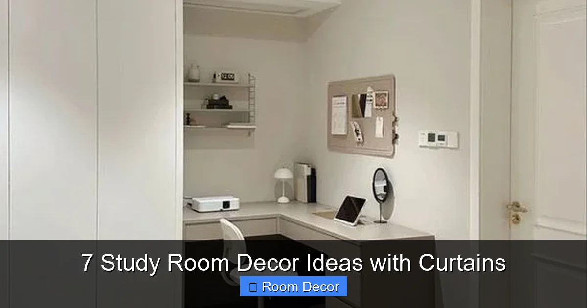 7 Study Room Decor Ideas with Curtains